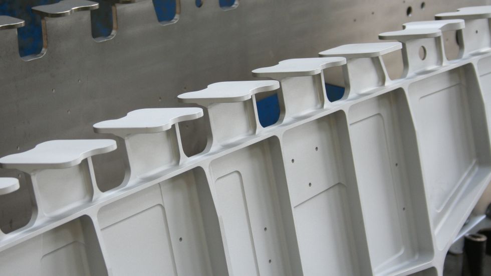 aerospace wing rib shot peening