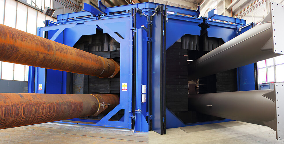 Crane Blasting | Wheelblast | Wheelabrator 