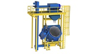 Wheelabrator Barrel Machine